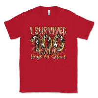 Red i survived 100 wild days of school Classic Tee - RacoonDesign