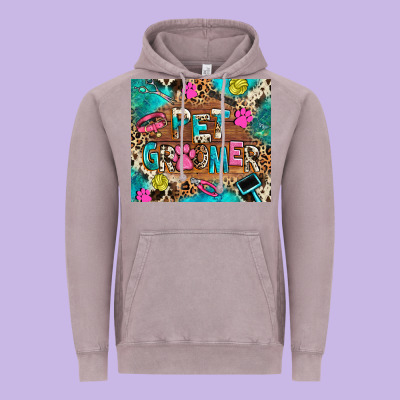 Pet Groomer Vintage Hoodie Designed By Ranaportraitstore
