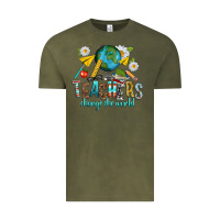 Vintage Olive teachers change the world Vintage Tee - texasbilliewilder