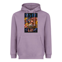 Lavender Western Let's Get Lit Cow Heavyweight Hoodie - LillyAllenDesigns