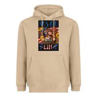 Mushroom Western Let's Get Lit Cow Heavyweight Hoodie - LillyAllenDesigns