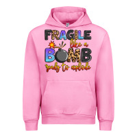 Fuchsia Pink fragile like a bomb ready to explode Urban Hoodie - Artiststas