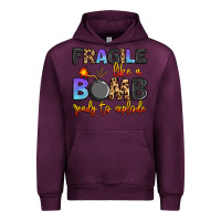Mauve Wine fragile like a bomb ready to explode Urban Hoodie - Artiststas