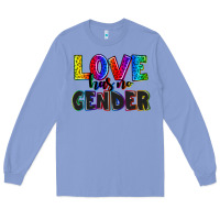 Colony Blue love has no gender Long Sleeve Tee - AdoDesignShop