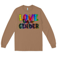 Toasted Coconut love has no gender Long Sleeve Tee - AdoDesignShop
