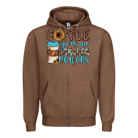 Chestnut coffee gives me teacher powers Zipper Hoodie - JahusDesignShop
