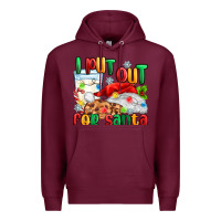 Burgundy i put out for santa Premium Hoodie - MaliasSmallBusiness