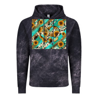 Cloud Black leopard sunflower hearts Vintage Hoodie - RanaPortraitStore