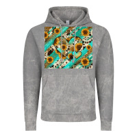 Cloud Rock leopard sunflower hearts Vintage Hoodie - RanaPortraitStore