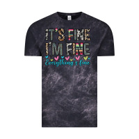 Cloud Black it s fine i m fine everything s fine Vintage Tee - Zillion Design Studio