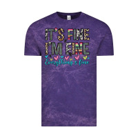 Cloud Purple it s fine i m fine everything s fine Vintage Tee - Zillion Design Studio