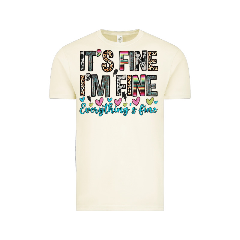 It S Fine I M Fine Everything S Fine Vintage Tee by Zillion Design Studio | Teevron