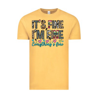 Vintage Mustard it s fine i m fine everything s fine Vintage Tee - Zillion Design Studio