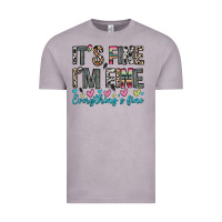 Vintage Zinc it s fine i m fine everything s fine Vintage Tee - Zillion Design Studio