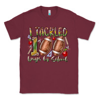 Burgundy I Tackled 100 Days of School Classic Tee - RacoonDesign