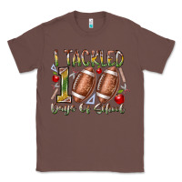 Chestnut I Tackled 100 Days of School Classic Tee - RacoonDesign