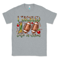 Heather Grey I Tackled 100 Days of School Classic Tee - RacoonDesign