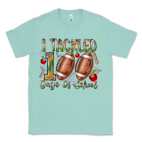 Seafoam I Tackled 100 Days of School Classic Tee - RacoonDesign