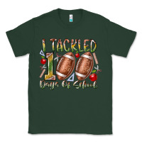 Sports Green I Tackled 100 Days of School Classic Tee - RacoonDesign