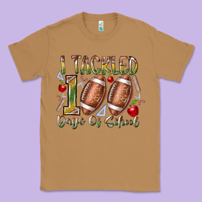 I Tackled 100 Days Of School Classic Tee Designed By Racoondesign