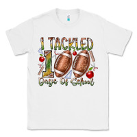 White I Tackled 100 Days of School Classic Tee - RacoonDesign