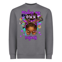Storm minding my own business afro messy bun Heavyweight Sweatshirt - texasbilliewilder