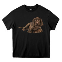 Black Sussex Spaniels llustrations Heavy Core Tee - LillyAllenDesigns