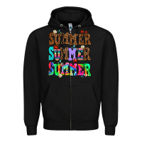 Black summer summer summer Zipper Hoodie - AdoDesignShop