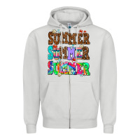 Dove Grey summer summer summer Zipper Hoodie - AdoDesignShop