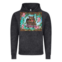 Vintage Black mama bear haunting fish floral Vintage Hoodie - RanaPortraitStore