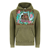Vintage Olive mama bear haunting fish floral Vintage Hoodie - RanaPortraitStore