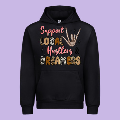 Support Local Hustlers And Dreamers Urban Hoodie Designed By Artiststas