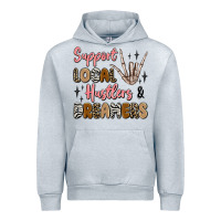 Heather Grey support local hustlers and dreamers Urban Hoodie - Artiststas