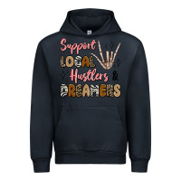 Navy support local hustlers and dreamers Urban Hoodie - Artiststas