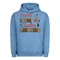 Pigment Pebble Blue support local hustlers and dreamers Urban Hoodie - Artiststas