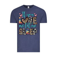 Vintage Denim if you love me let me sleep Vintage Tee - Zillion Design Studio