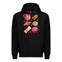 Black mexican pan dulce Premium Hoodie - MaliasSmallBusiness