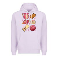 Lilac mexican pan dulce Premium Hoodie - MaliasSmallBusiness