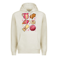 Oatmeal Heather mexican pan dulce Premium Hoodie - MaliasSmallBusiness