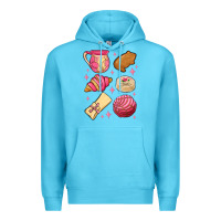 Ocean Blue mexican pan dulce Premium Hoodie - MaliasSmallBusiness