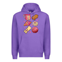 Purple mexican pan dulce Premium Hoodie - MaliasSmallBusiness