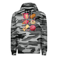 Slate Camo mexican pan dulce Premium Hoodie - MaliasSmallBusiness