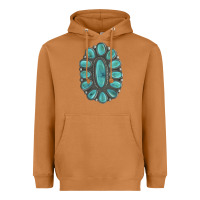 Meerkat Turquoise Gemstone Jewelry Heavyweight Hoodie - LillyAllenDesigns