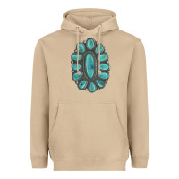 Mushroom Turquoise Gemstone Jewelry Heavyweight Hoodie - LillyAllenDesigns