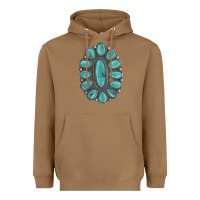 Toasted Coconut Turquoise Gemstone Jewelry Heavyweight Hoodie - LillyAllenDesigns