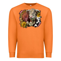 Carrot hereford bull western background Premium Sweatshirt - LillyAllenDesigns
