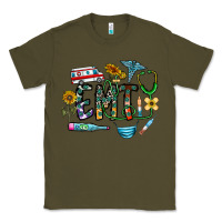 Army Green emt Classic Tee - CowhideDigitalArt