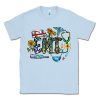Dusty Blue emt Classic Tee - CowhideDigitalArt