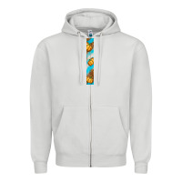 Dove Grey fall pumpkin Zipper Hoodie - BundleAndBundleShop