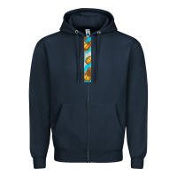 Navy fall pumpkin Zipper Hoodie - BundleAndBundleShop